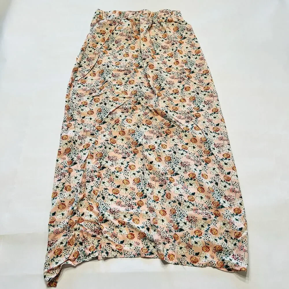 WILD FABLE Women’s Floral Maxi Skirt Size XS Pink (A0126) - Picture 4 of 6